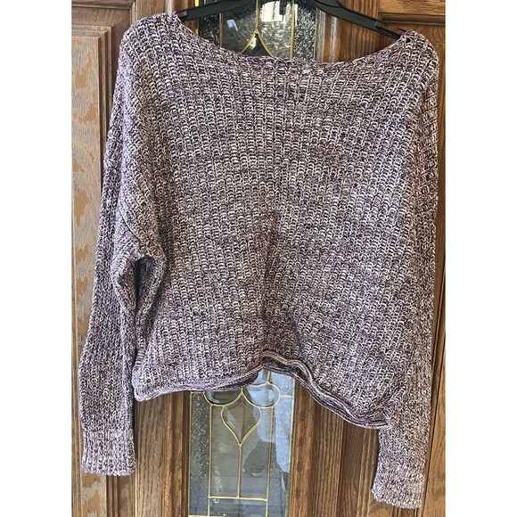 Pink Victoria's Secret Women's Purple Heathered Oversized Sweater Size M EUC - Picture 8 of 9